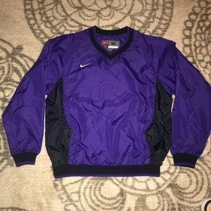 Men’s Nike Team Windbreaker, Purple and Black